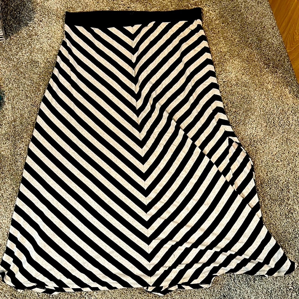 Striped Maxi Skirt